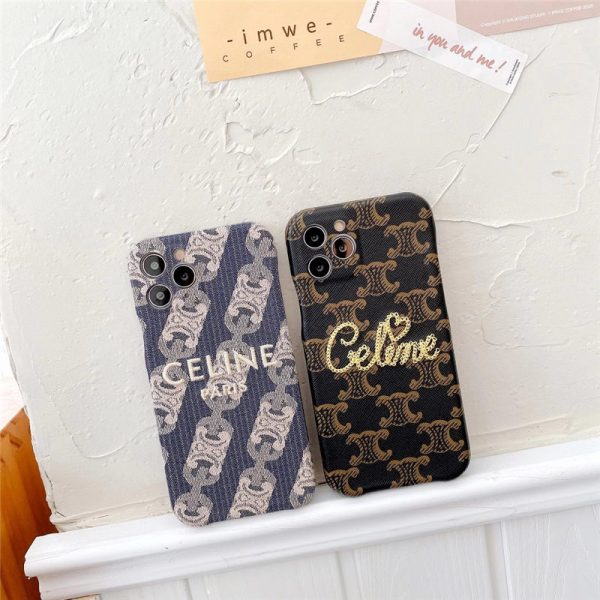 セリーヌ パロディ アイフォン12pro max/12pro カバー 刺繡 CELINE iphone12/11pro max/11 ケース 韓国 おしゃれ iphonexs/xr スマホカバー 大人っぽい ビジネス風 iphonexs max 携帯ケース 安全 可愛い