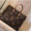 ルイヴィトン バッグ 新作 パロディ風 LOUIS VUITTON オンザゴー mm スーパーコピー レディース ショルダーバッグ 人気 モノグラム·リバース トートバッグ ハイブランド ヴィトン ハンドバッグ 革 セレブ愛用