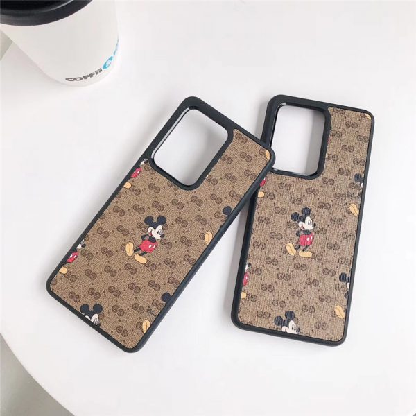 gucci ミッキー マウス ギャラクシーs23/s23プラス ケース 可愛い グッチ パロディ galaxy s22/s22+人気 アンドロイド ケースgalaxyss21 ブランド コピー galaxy ノート20 カバー スマホケース キャラクター 大人 galaxy 携帯 カバー 韓国 カップル