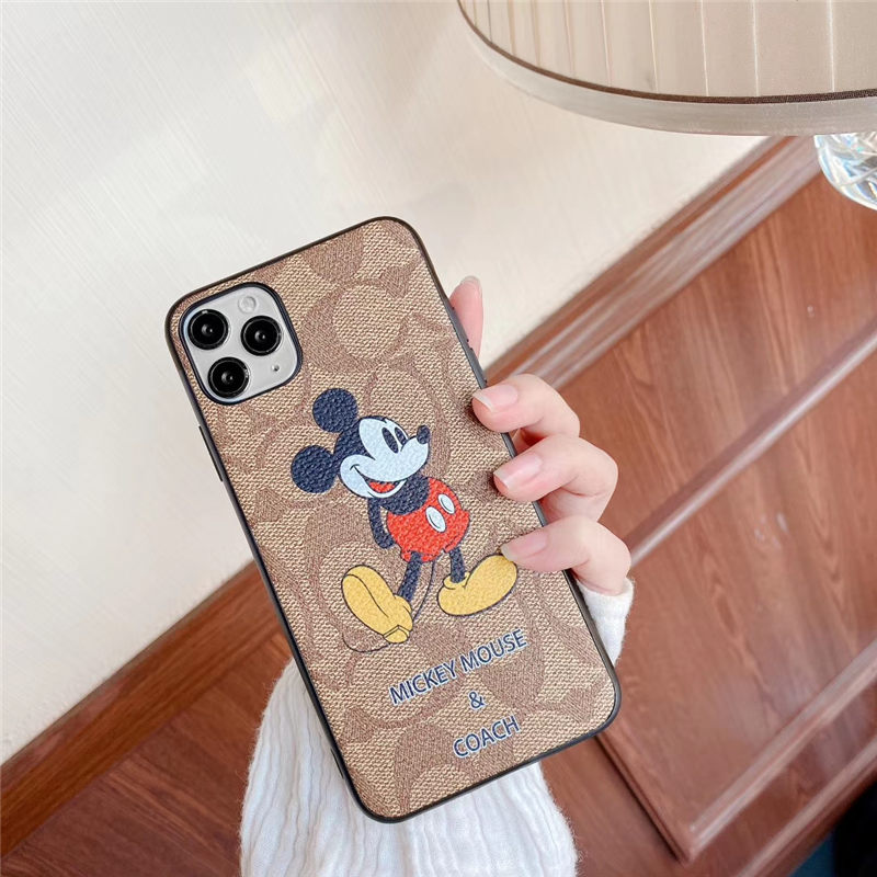 COACH - コーチ コラボミッキーマウス スマホケース コーチ ミッキー iphone12pro max カバー 大人可愛い アイフォン