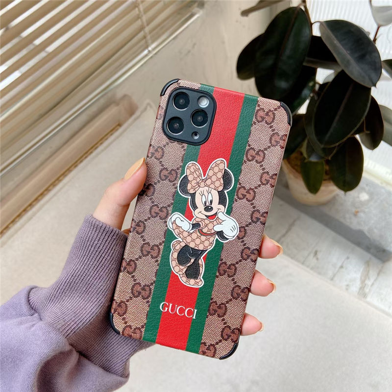 iphone15/14/14pro ケース ミッキー グッチ iphone13/12pro ケース カップル iphone12pro max/12  ケース gucci コピー