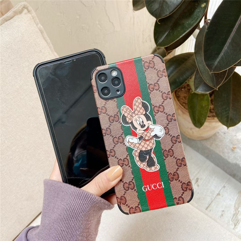 iphone15/14/14pro ケース ミッキー グッチ iphone13/12pro ケース カップル iphone12pro max/12  ケース gucci コピー