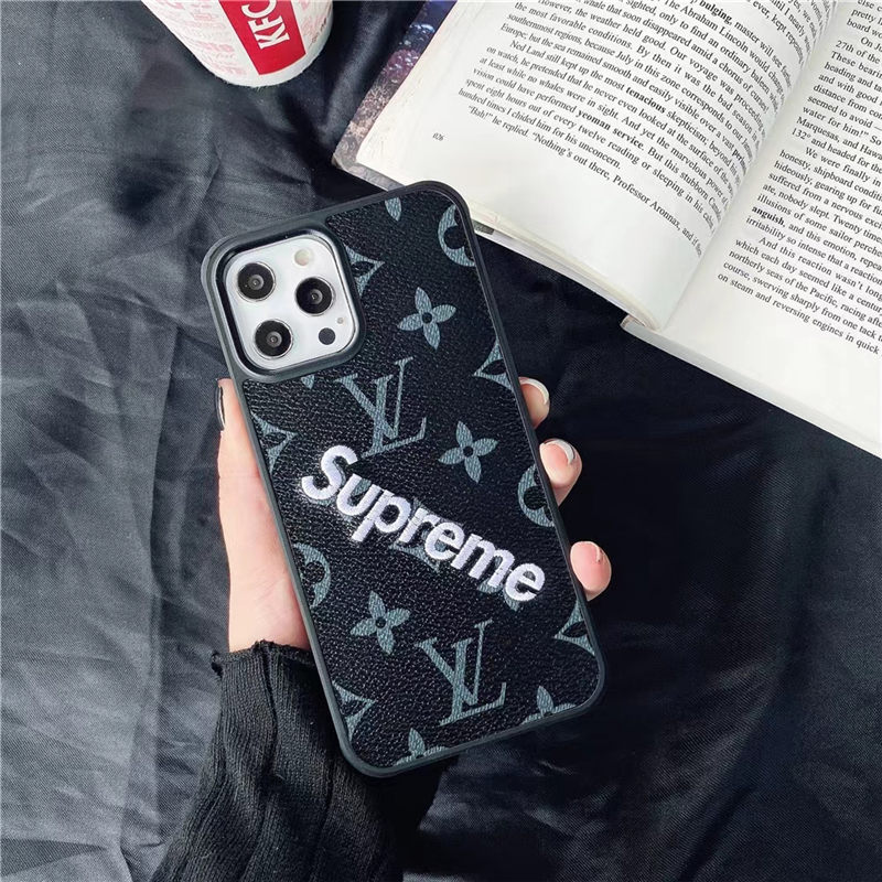 ヴィトン supreme iphone15/14pro ケース メンズ iphone13pro