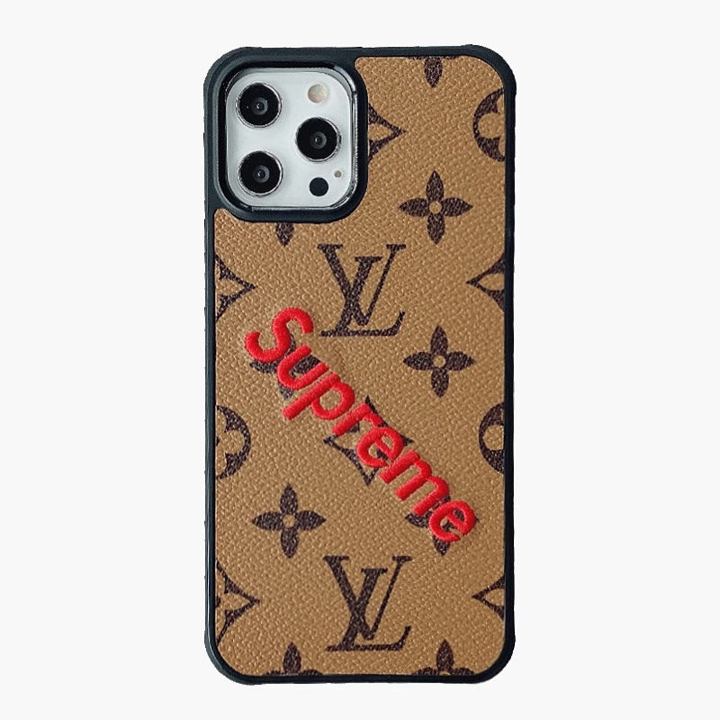 ヴィトン supreme iphone15/14pro ケース メンズ iphone13pro max