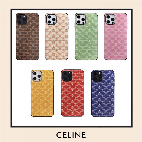 セリーヌ ブランド iphone15/15proケース 可愛い celine 風 iphone14pro/13 保護カバー お揃い シンプル スマホケース11/11pro ちゃんと届く トリオンフ柄 iphonexs max/xr かばー 2021 新作