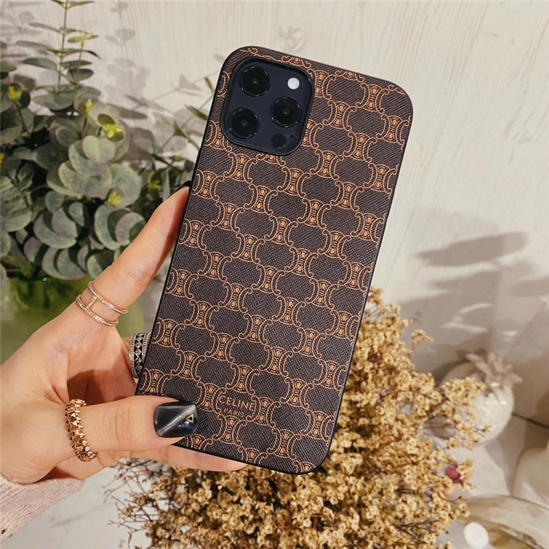 セリーヌ ブランド iphone15/15proケース 可愛い celine 風 iphone14pro/13 保護カバー お揃い シンプル スマホケース11/11pro ちゃんと届く トリオンフ柄 iphonexs max/xr かばー 2021 新作
