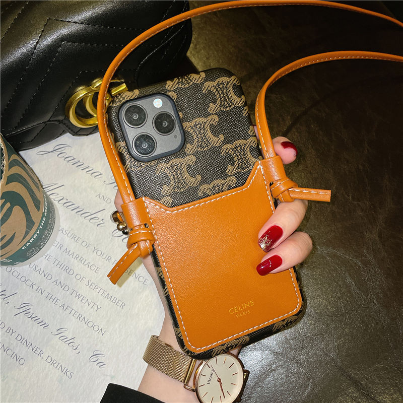 CELINE - ✨新品未使用✨CELINE セリーヌ レザー iPhoneケース カードケース iphone15/14/14proケース セリーヌ 通販 iphone13pro max/12