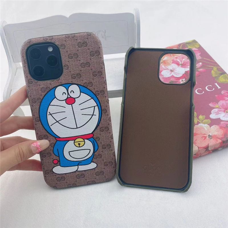 iphone15/14/14pro ケース グッチ ドラえもん iphone14pro/13pro max ケース 可愛い doraemon x  gucci スマホケース