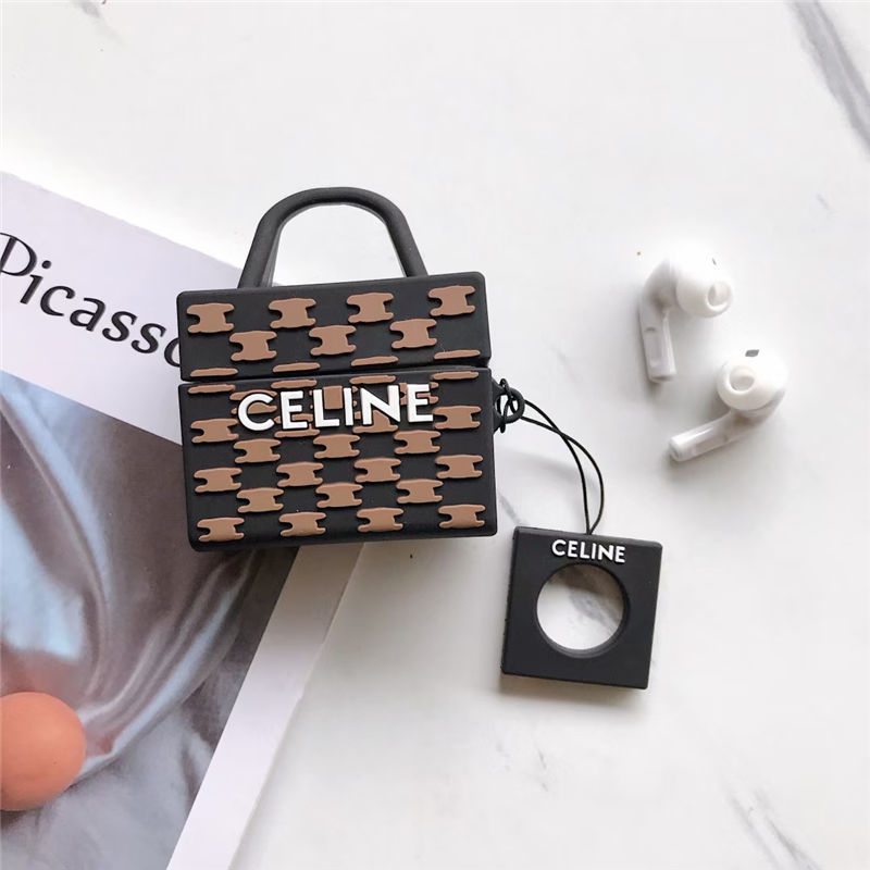 セリーヌ airpods ケース シリコン 韓国 celine airpods proケース ブランド バッグ型