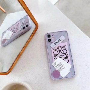 ロエベ スマホ 透明 ケース 挟む Loewe Iphone12 12pro Maxケース ステッカー ブランド