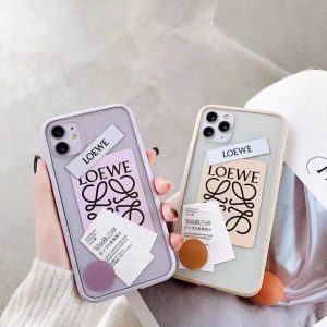 ロエベ スマホ 透明 ケース 挟む Loewe Iphone12 12pro Maxケース ステッカー ブランド