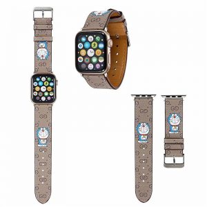 グッチ ドラえもん アップル ウォッチ バンド かわいい apple watch レザー バンド 女性 人気 GUCCI風 apple watch ベルト ブランド 時計ベルト 交換