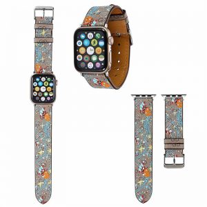 グッチ ドラえもん アップル ウォッチ バンド かわいい apple watch レザー バンド 女性 人気 GUCCI風 apple watch ベルト ブランド 時計ベルト 交換