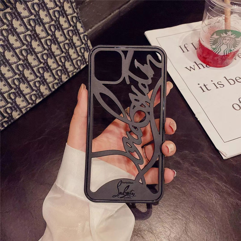 ルブタン iphone15/15proケース 切り抜き christian louboutin カット