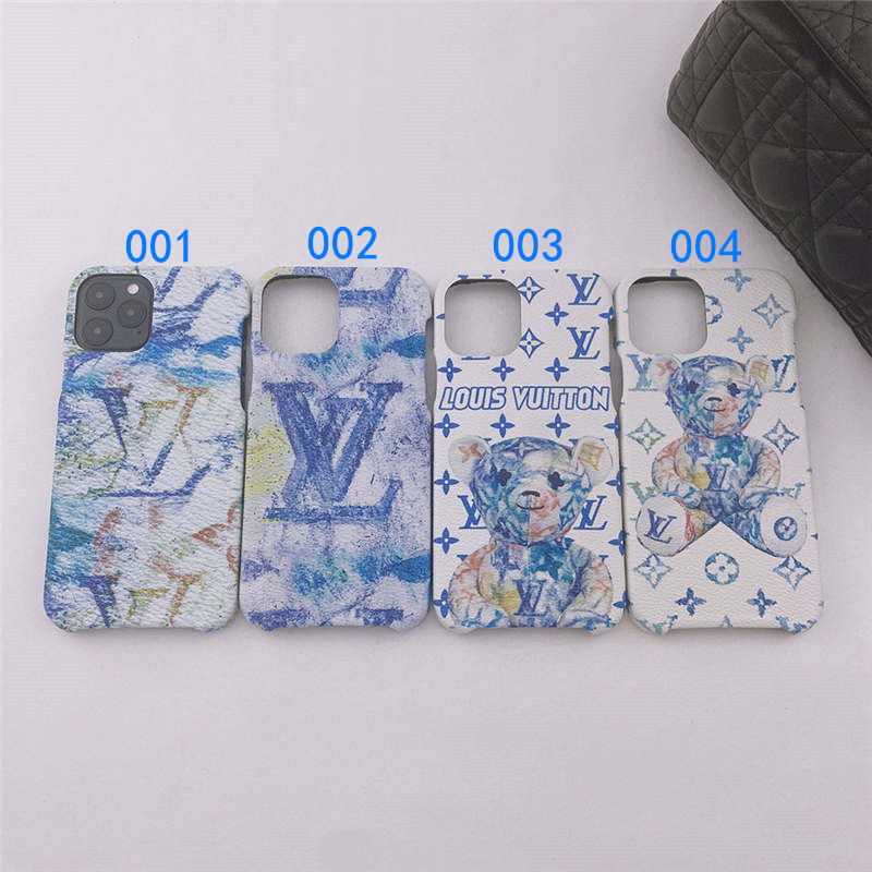 テディベア iphone15/15pro/14 ケース ヴィトン 偽物 iphone13pro max/12proカバー 青 iphone11/11proケース 流行り 2021 夏 ルイビトン アイフォンxs maxケース 人気 女子 韓国