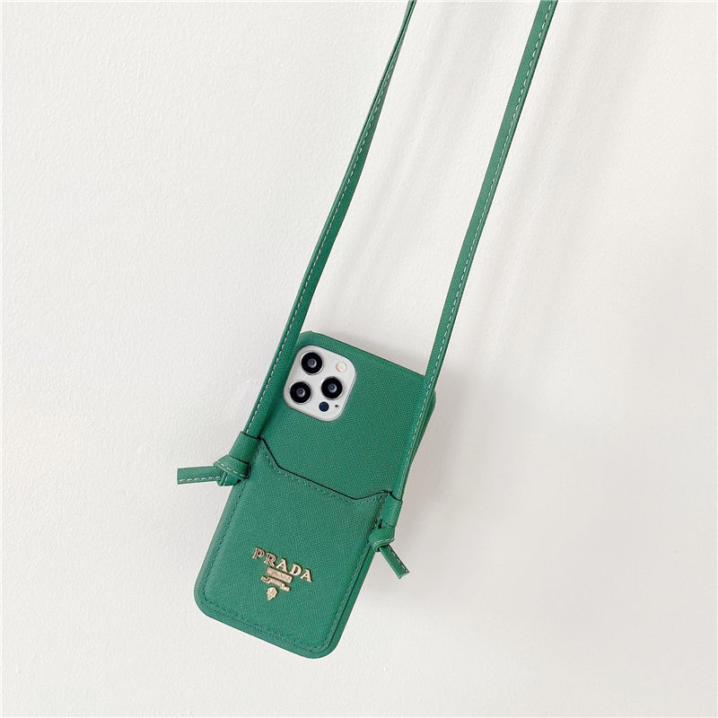 プラダ iphone16/16pro カード ケース おそろい Prada