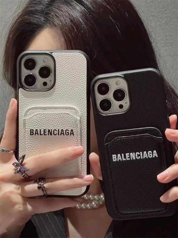 iphone15/15proケース ペア バレンシアガ スマホケース iphone14/13 海外 セレブ 愛用 iphone12pro max ケース BALENCIAGA 携帯カバー 人気 アイフォンケース カード収納