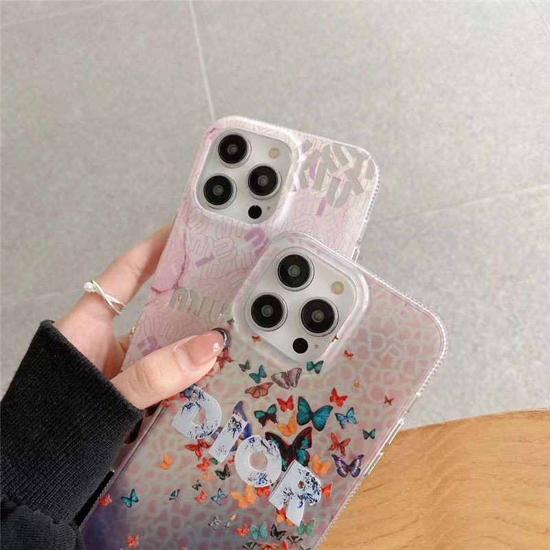 dior スマホカバー iphone15/15promax ピンク iphoneケース miu miu 