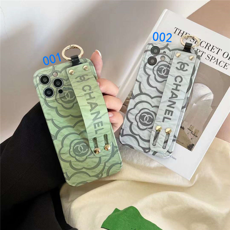 シャネル iphone13pro/12 スマホケース ベルト付き iphone12プロ/11pro max/xr カバー ハイブランド 女子 スマートフォンケース iphonexs/se2 頑丈 可愛い