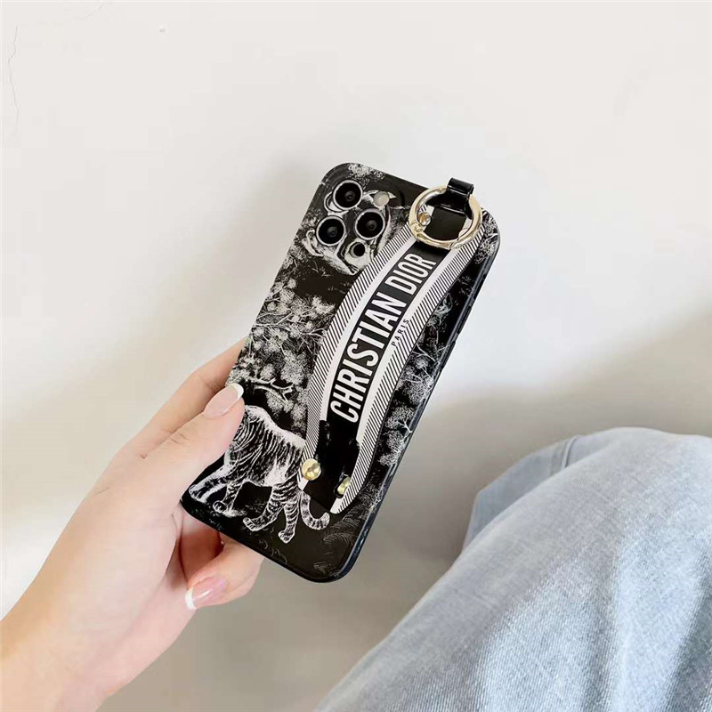 dior風 iphone16/15pro ストラップ ケース お洒落 iphone14pro/13pro 