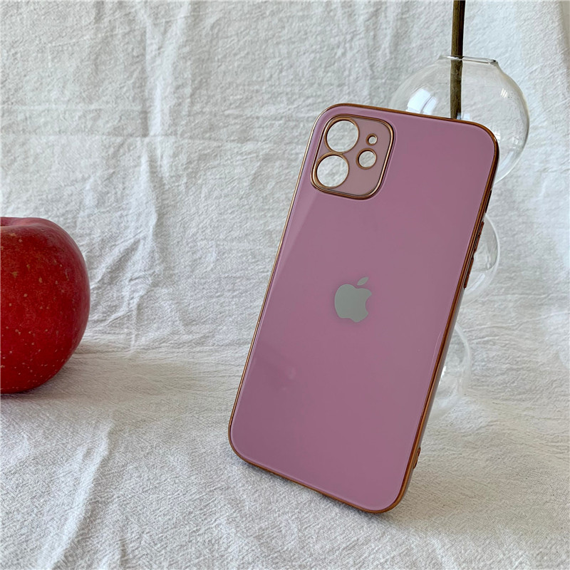 iPhone15/14proケース メッキフレーム iphone12pro max ガラスケース お揃い スマホケース iphone11pro オシャレ おすすめ