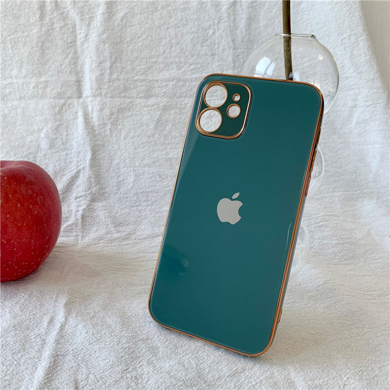 iPhone15/14proケース メッキフレーム iphone12pro max ガラスケース お揃い スマホケース iphone11pro オシャレ おすすめ