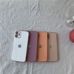 Alternative view of iPhone15/14proケース メッキフレーム iphone12pro max ガラスケース お揃い スマホケース iphone11pro オシャレ おすすめ