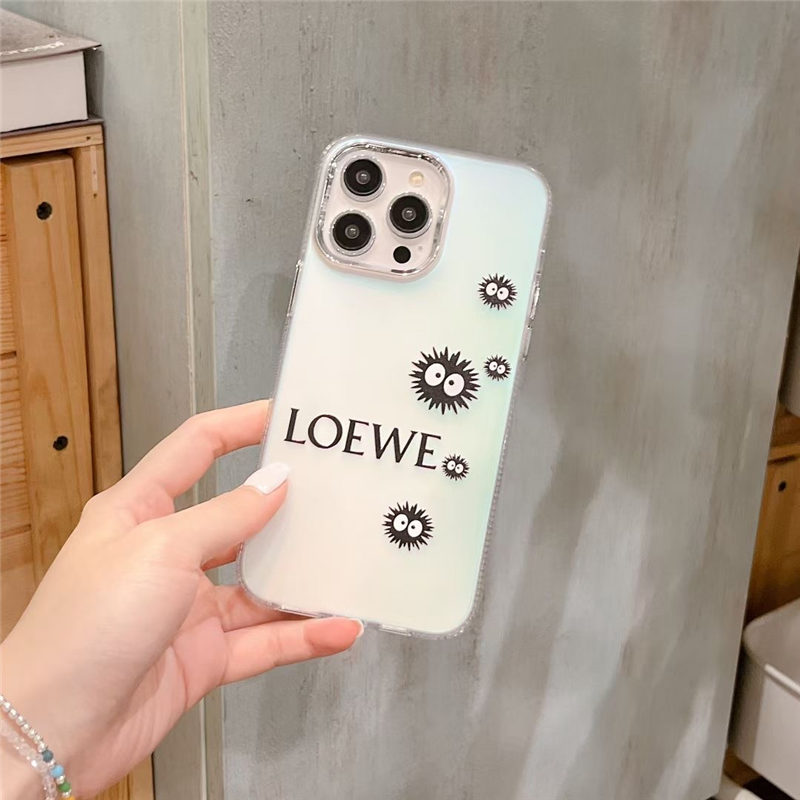 iphone15/15proケース ロエベ トトロ iphone14pro max ケース まっくろ くろ すけ loewe アイフォン13pro カバー キャラ 可愛い iphone12 ケース 大人気