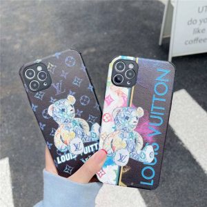 テディベア スマホケース iphone13 ヴィトン iphone12pro max/12 レザーケース クマ 可愛い アイフォン11pro/xs マックスケース 衝撃吸収 iphonexs max/x ケース ペア おもしろい