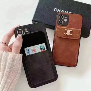 Alternative view of iphone17/17pro ケース 大人 可愛い celine アイフォン16/15pro max カバー カード収納 セリーヌ風 iphone14pro max ケース 韓国風 シンプル iphone13 携帯ケース ブランドコピー