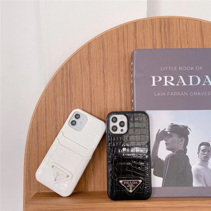 プラダ iphone15pro max/14/13 ケース 大人 可愛い prada スマホケース カードポケット