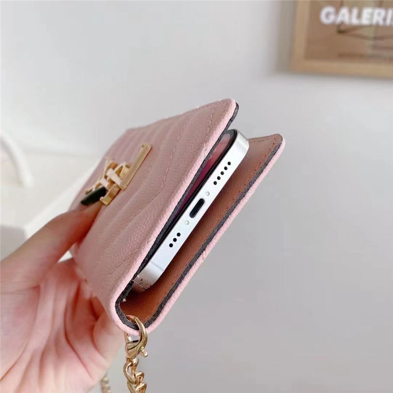 ysl iphone15/15pro 手帳 型 ケース 女性 斜め掛け 全 機種 対応 スマホケース 可愛い androidケース ギャラクシーs20+/s21/note10 バッグ風 Xperia 携帯ケース スライド式