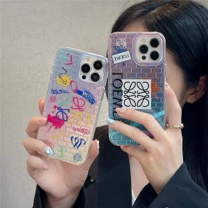ロエベ iphone15/14pro max/14 スマホケース カラフル おしゃれ loewe風 iphone13pro/12/12pro maxケース 大人 可愛い iphoneケース 流行り 2023