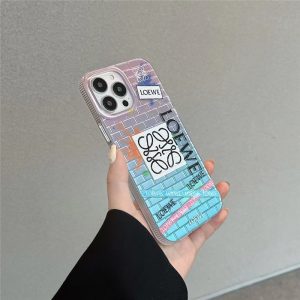 ロエベ iphone15/14pro max/14 スマホケース カラフル おしゃれ loewe風 iphone13pro/12/12pro maxケース 大人 可愛い iphoneケース 流行り 2023