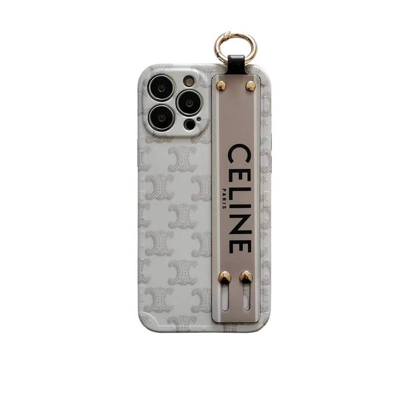 セリーヌ新作 iphone16/16pro maxケース ベルト付き おしゃれ 芸能人