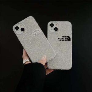 Alternative view of ノースフェイス iphone15/14/14pro ケース 透明 iphone13pro max/12/12pro クリアケース キラキラ シート付き north faceロゴ アイフォン11pro ソフトカバー ペア おしゃれ