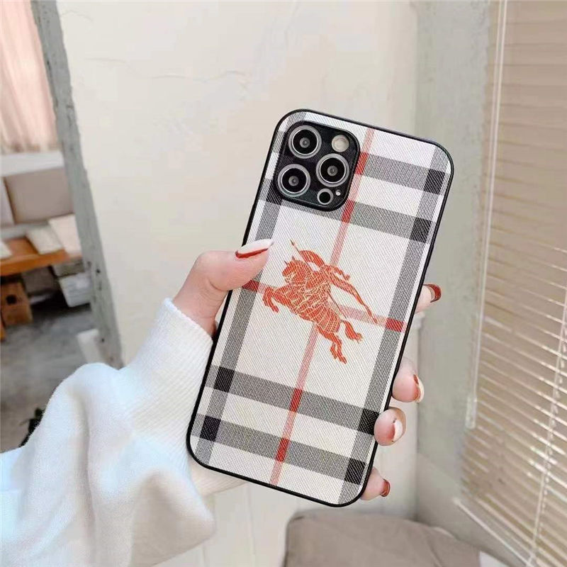 Burberry スマホケース Iphone13 13mini 大人っぽい バーバリー風 Iphone12 ケース クマ チェック柄