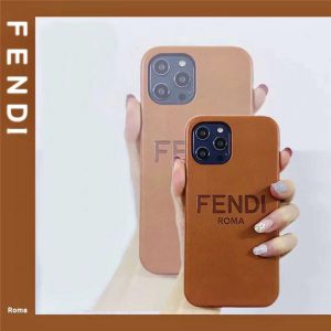 fendi iphoneケース 16/16pro レザー フェンディ風 iphone15/14/13 