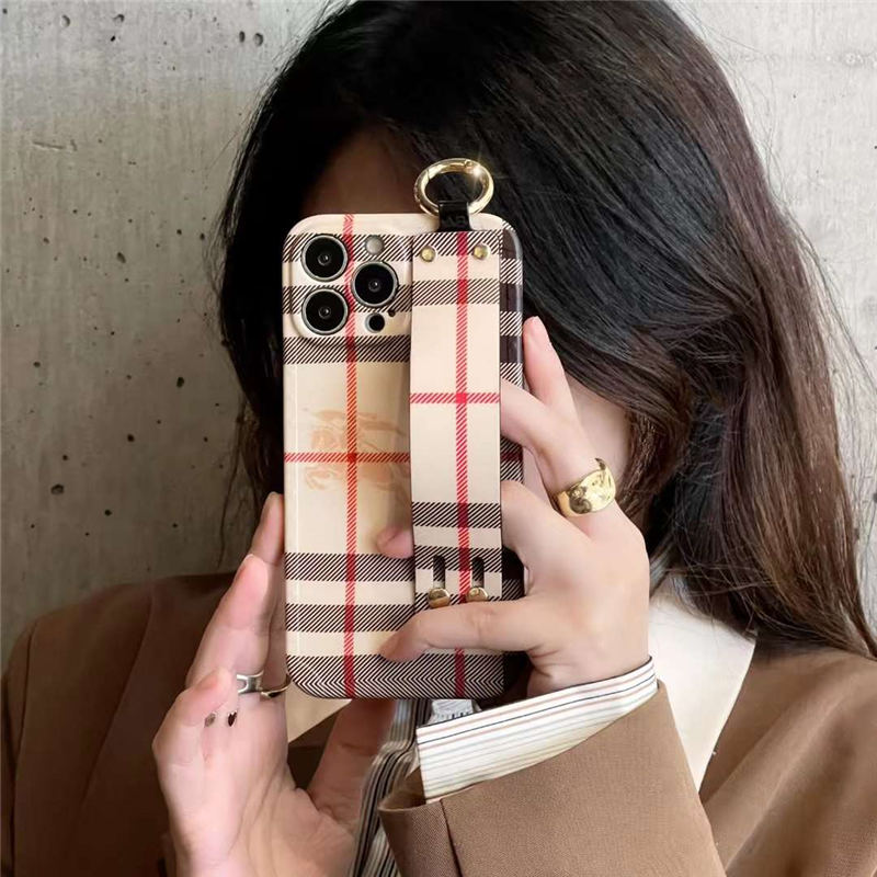 burberry スマホケース iphone16/15pro 大人っぽい バーバリー風  