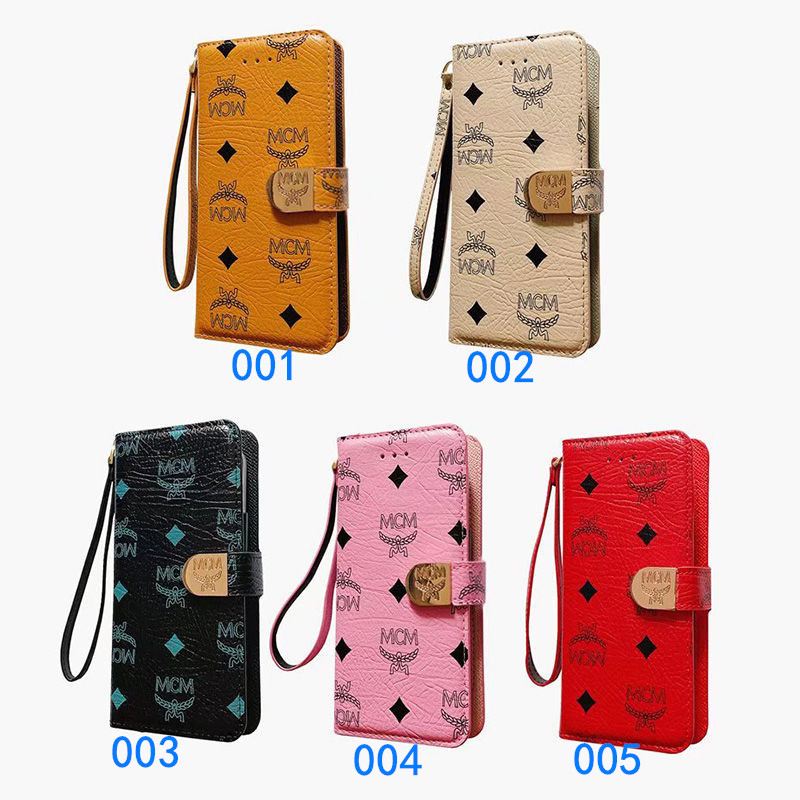 mcm スマホケース iphone15/15pro/13mini 手帳型 エムシーエム 全機種  