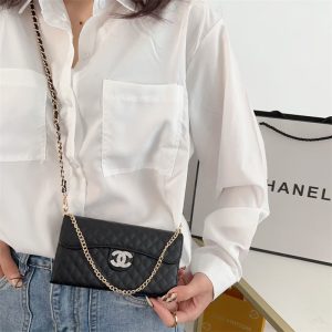 Alternative view of chanel iphone17/17pro 手帳 型 ケース 大人 女子 シャネル風 iphone16pro/15 ケース ハイブランド スマートホン iphone14 iphone13 携帯ケース チェーン付き pu レザー スマホケース