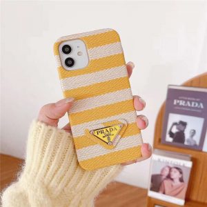 prada iphone15pro max/14pro ケース 人気 ブランド 女子 iphone13pro ケース 韓国 流行り 携帯ケース iphone12/11 ストライプ柄 プラダ iphonexs max カバー 安い かわいい