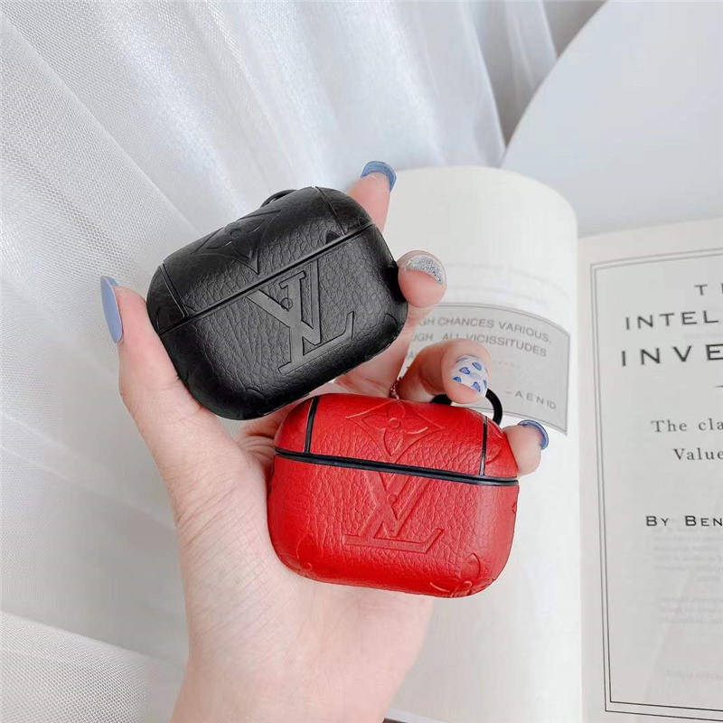 airpods pro2 ケース ハイ ブランド 安い airpods airpods２ケース カバー ヴィトン エアーポッズケース レザー カラビナ付き apple アクセサリー airpodsケース オシャレ 可愛い
