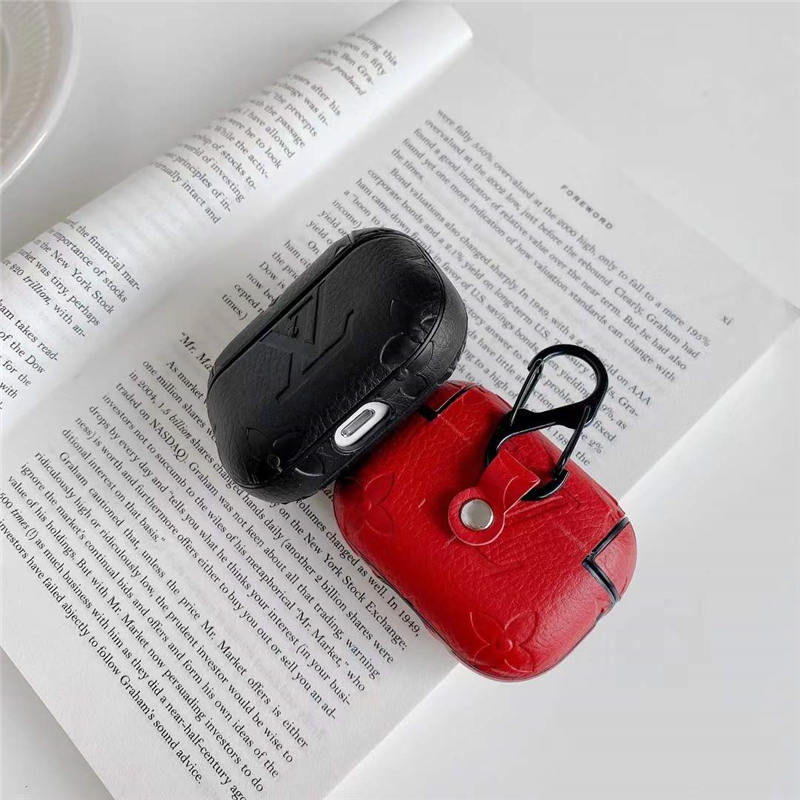 airpods pro2 ケース ハイ ブランド 安い airpods airpods２ケース カバー ヴィトン エアーポッズケース レザー カラビナ付き apple アクセサリー airpodsケース オシャレ 可愛い