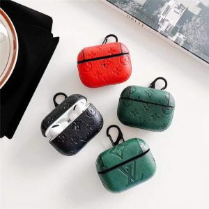 Alternative view of airpods pro2 ケース ハイ ブランド 安い airpods airpods２ケース カバー ヴィトン エアーポッズケース レザー カラビナ付き apple アクセサリー airpodsケース オシャレ 可愛い