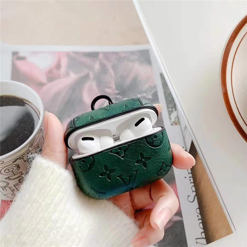 airpods pro2 ケース ハイ ブランド 安い airpods airpods２ケース カバー ヴィトン エアーポッズケース レザー カラビナ付き apple アクセサリー airpodsケース オシャレ 可愛い