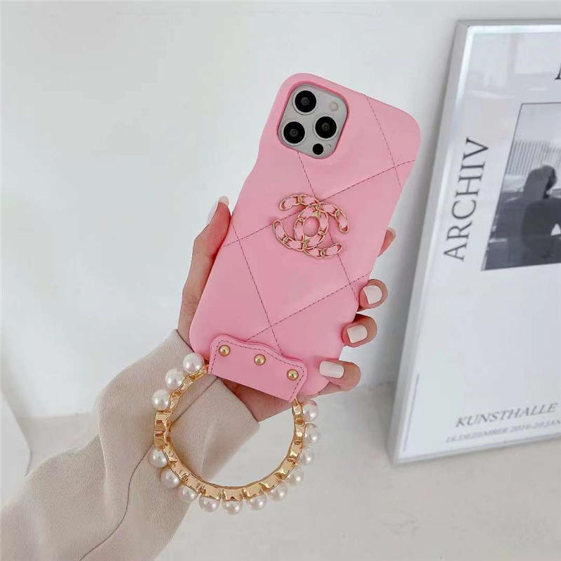 シャネル2023 iphone14/14pro ケース パール 大人 女子 iphone13