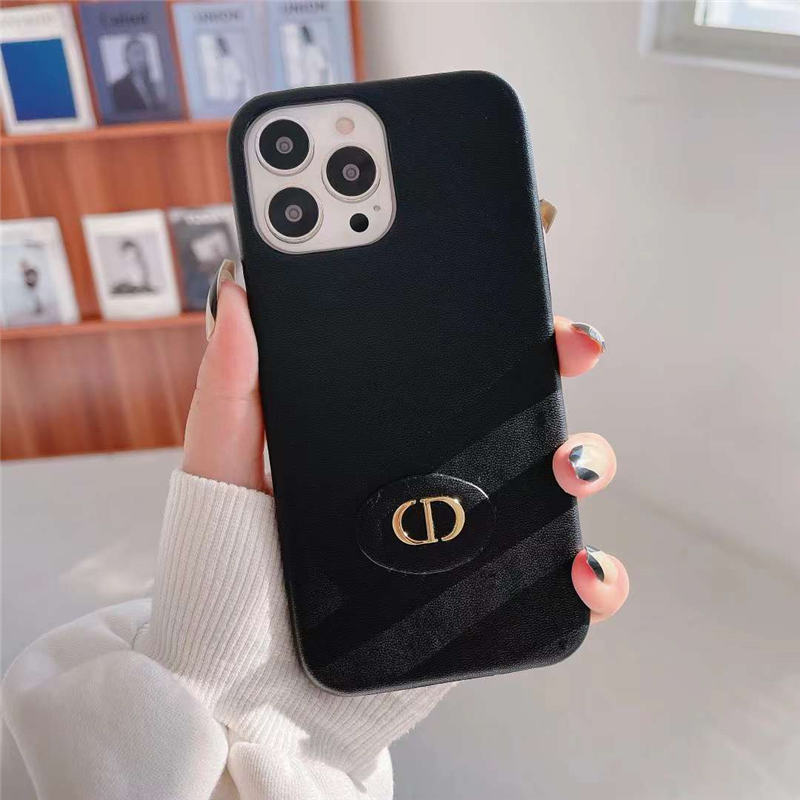 美品!! ディオール Dior iPhone15ProMax ケース ハート 黒（Dior 