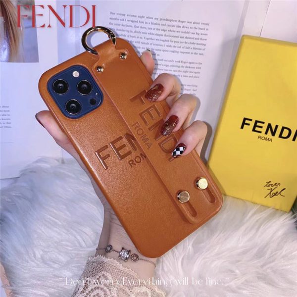 FENDI スマホケース iPhone15/15pro ベルト付き iphone14pro max/13/12ケース おしゃれ 男 フェンディiphone11/11pro レザーケース パロディ ビジネス風