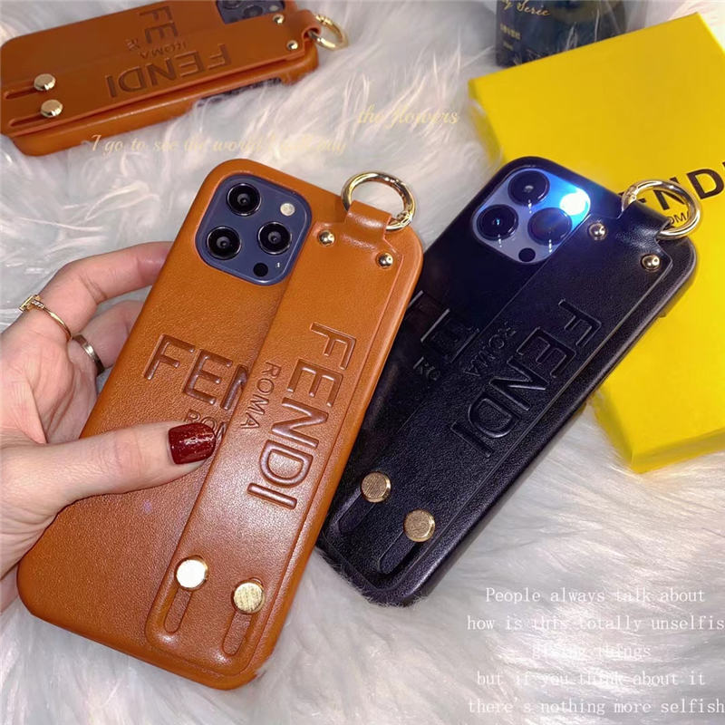 FENDI スマホケース iPhone15/15pro ベルト付き iphone14pro maxケース